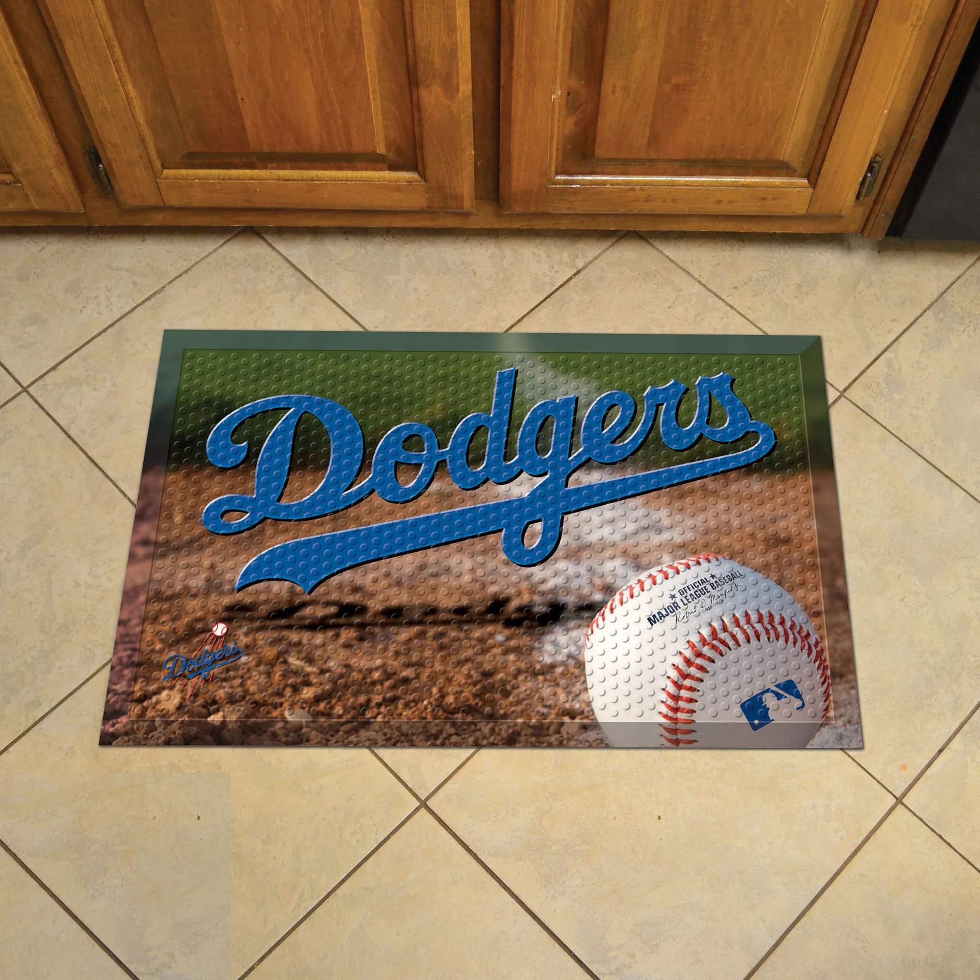 Los Angeles Dodgers Rubber Scraper Door Mat