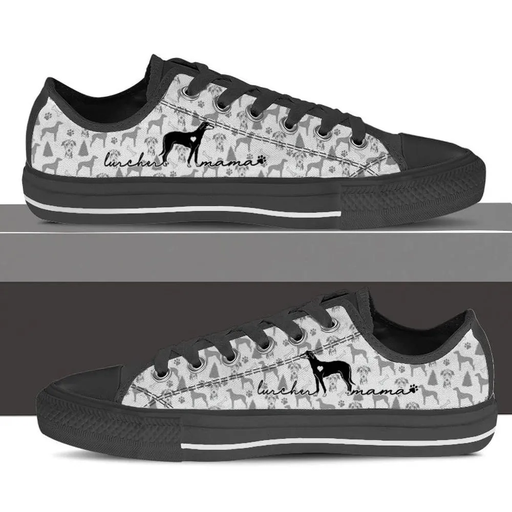 Lurcher Low Top Shoes - Dog Walking Shoes Men Women, Dog Printed Shoes, Canvas Shoes For Men, Women