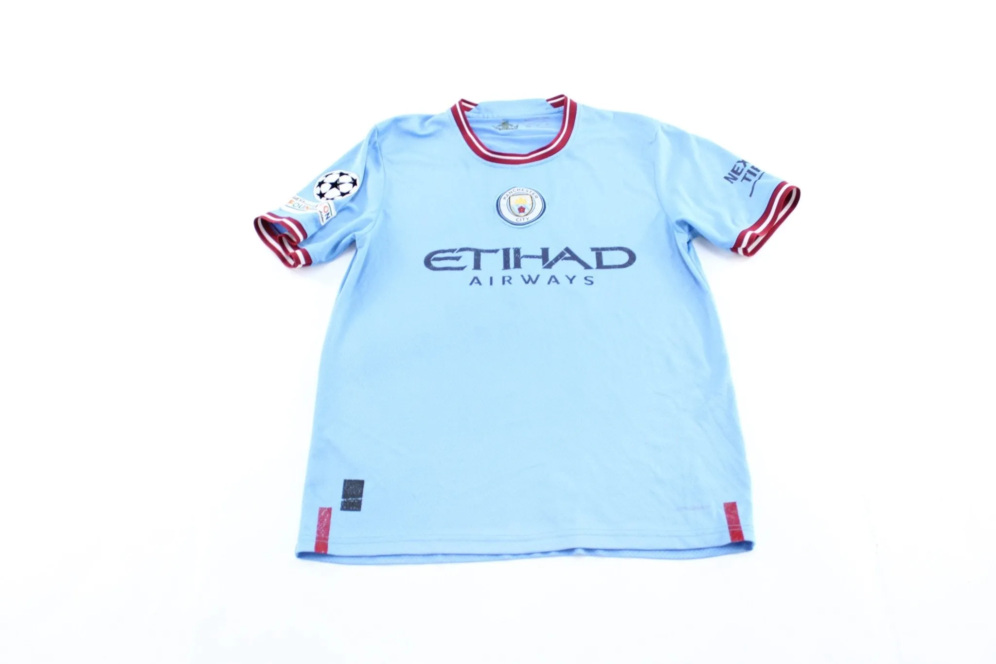 Manchester City Embroidered Patch Ady #10 Soccer Jersey