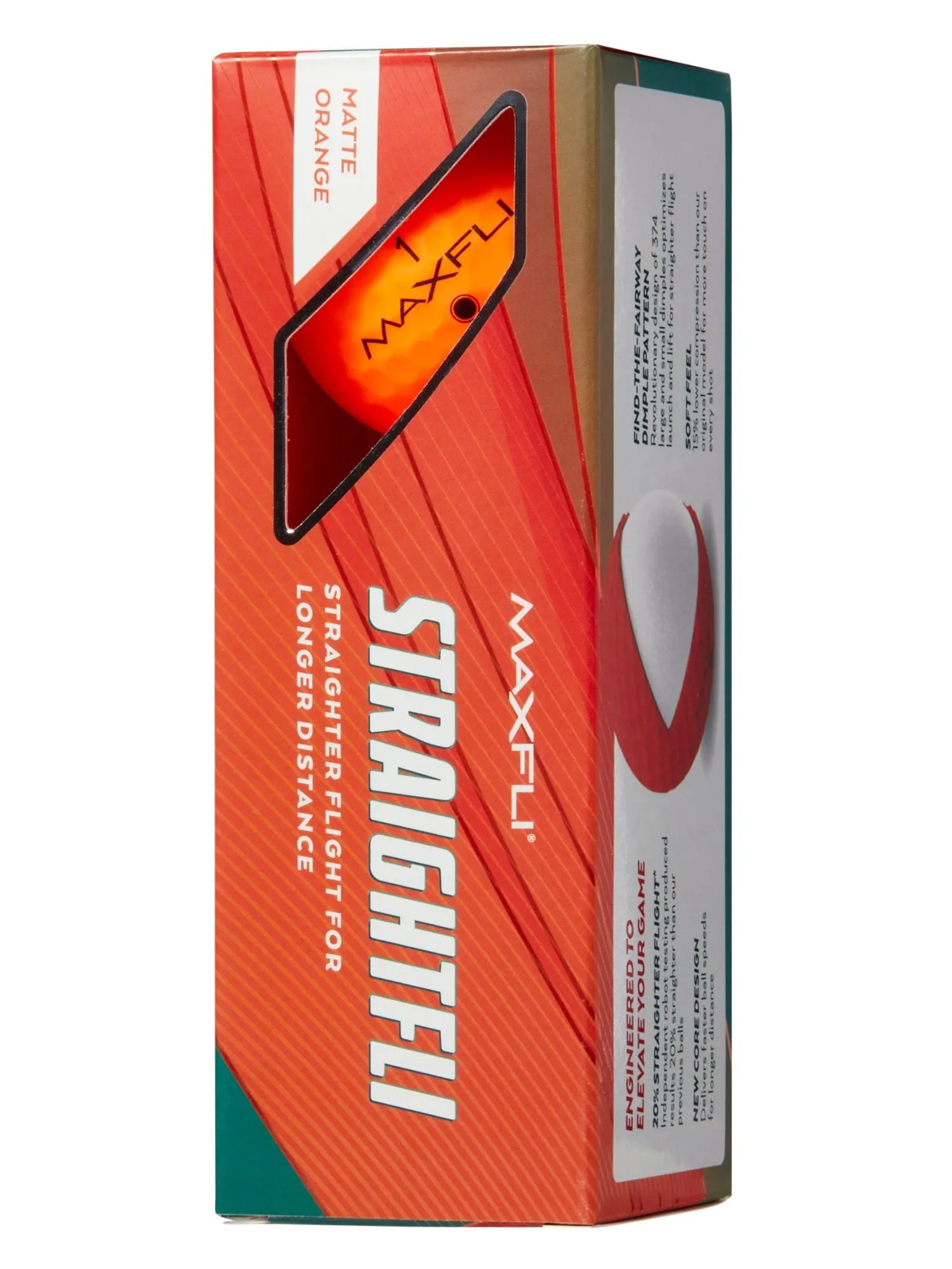 Maxfli 2023 Straightfli Matte Orange Golf Balls