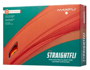 Maxfli 2023 Straightfli Matte Orange Golf Balls