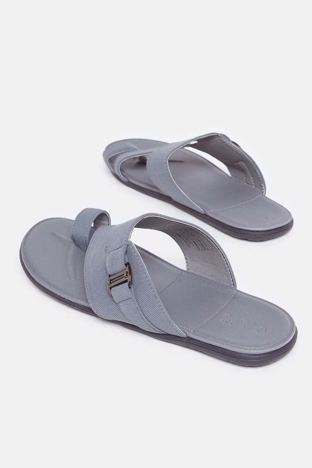 Men Grey Traditional Sandals