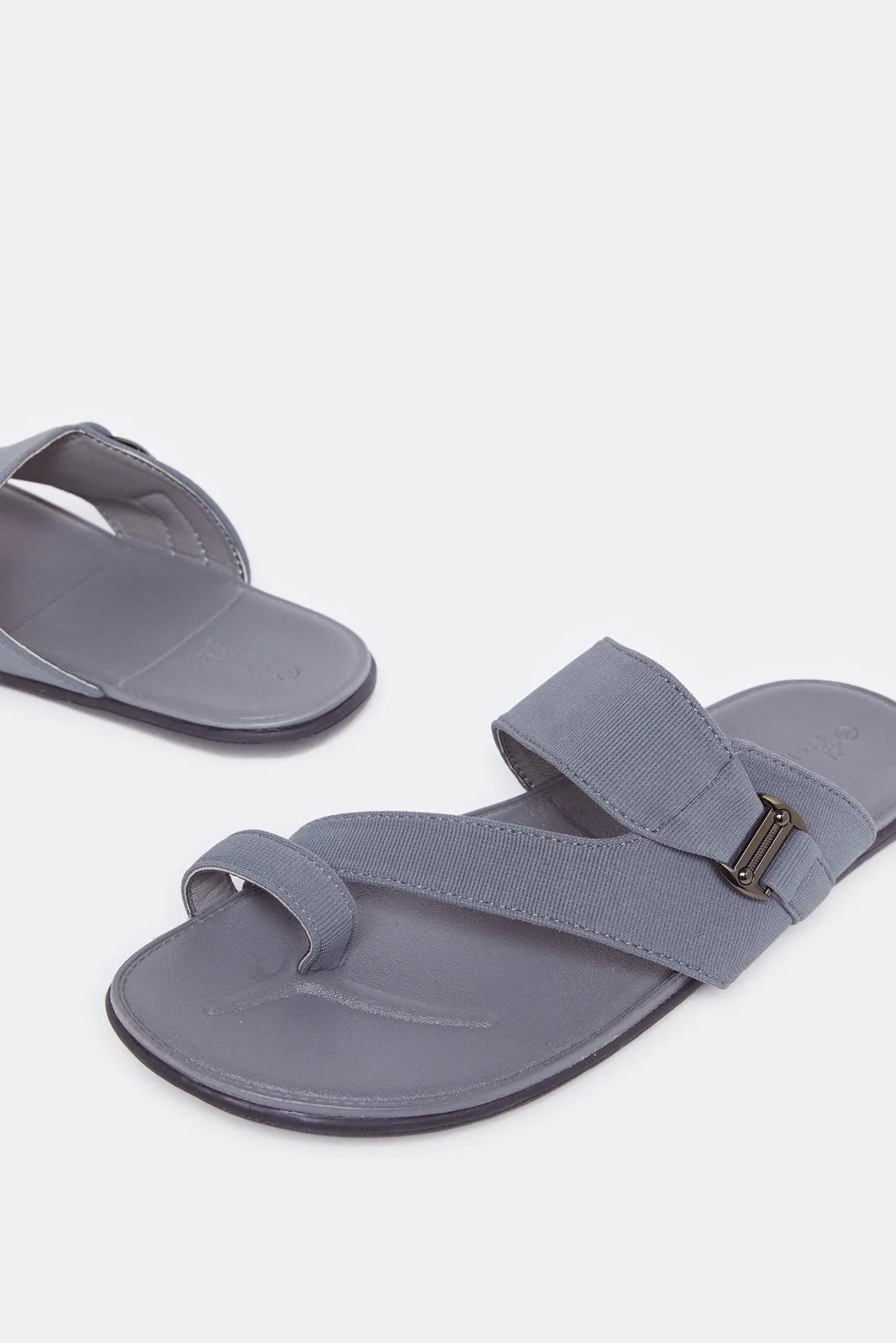 Men Grey Traditional Sandals