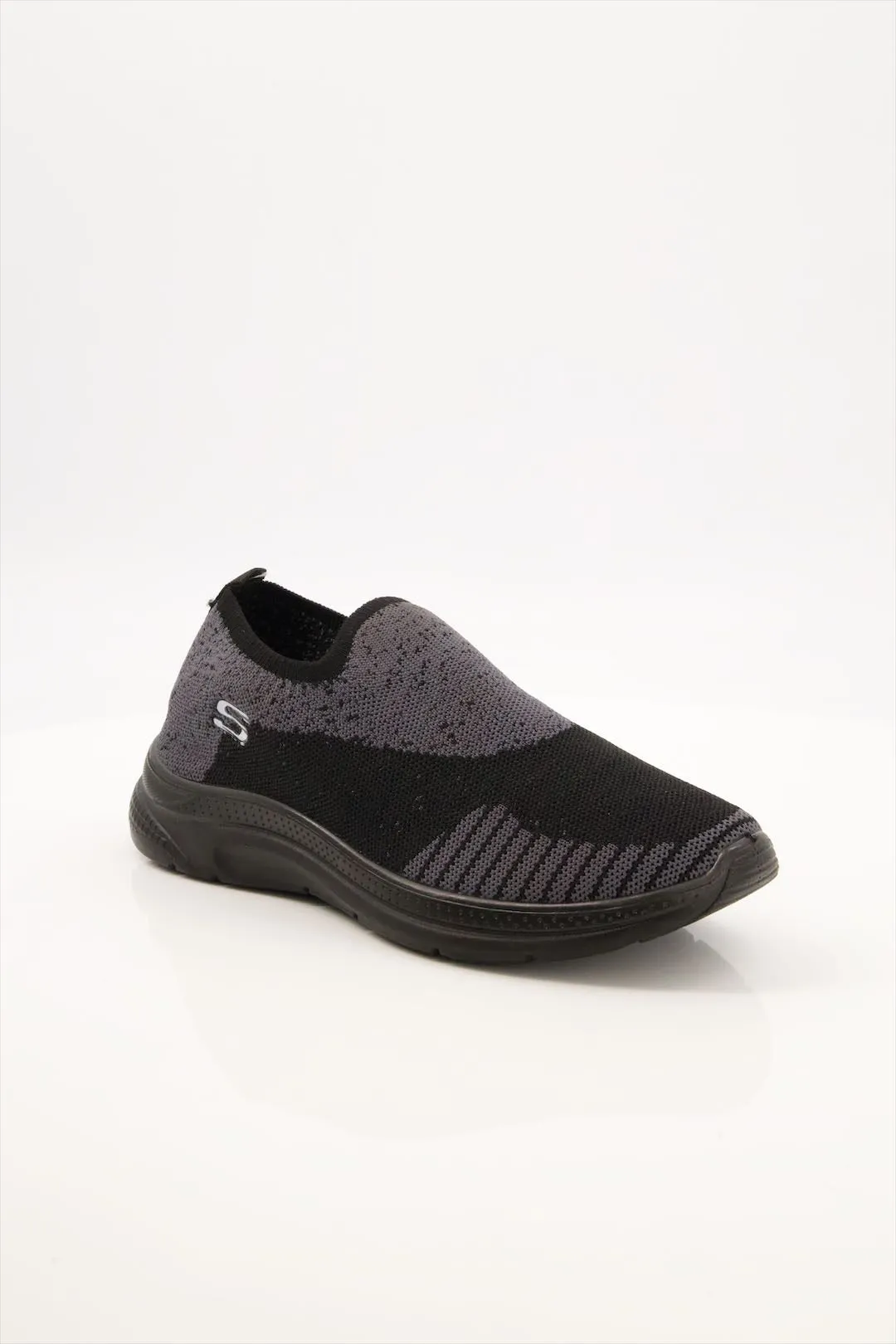 Men Premium Black & Grey Sports Shoes