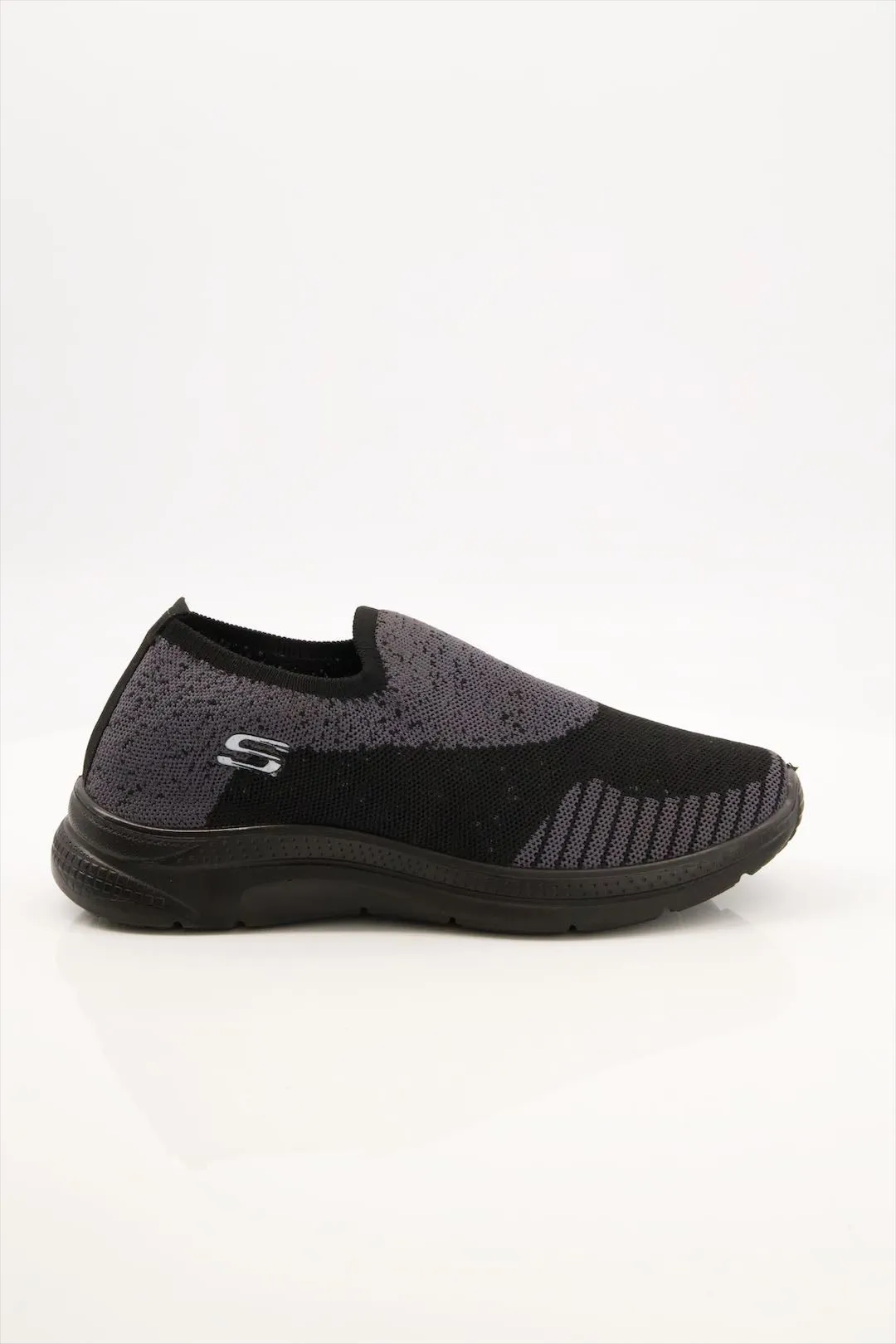 Men Premium Black & Grey Sports Shoes