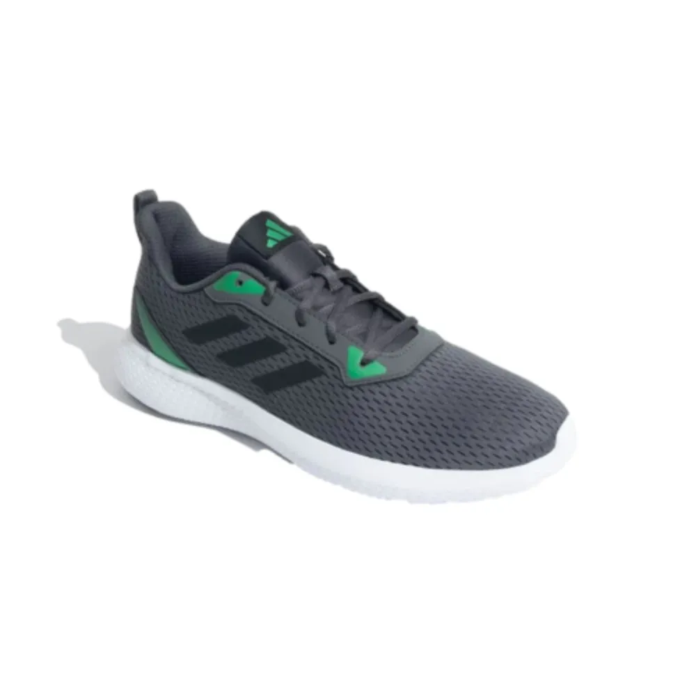 Men's Adi Accelate Running Shoe (Grey Six/Core Black/Green)