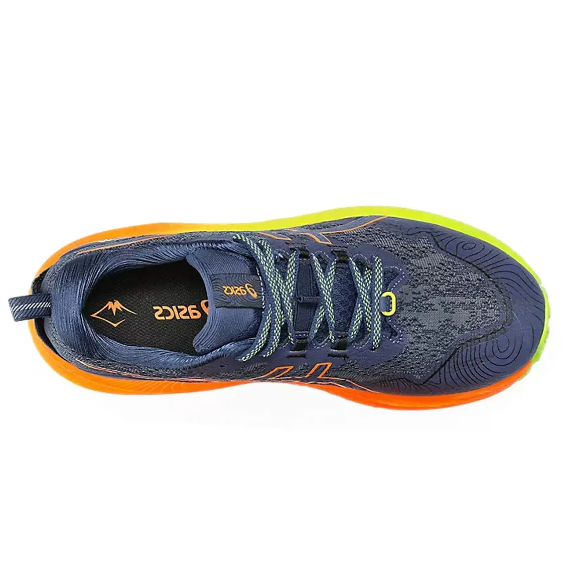 Mens ASICS Trabuco Max 2 - Deep Ocean / Bright Orange