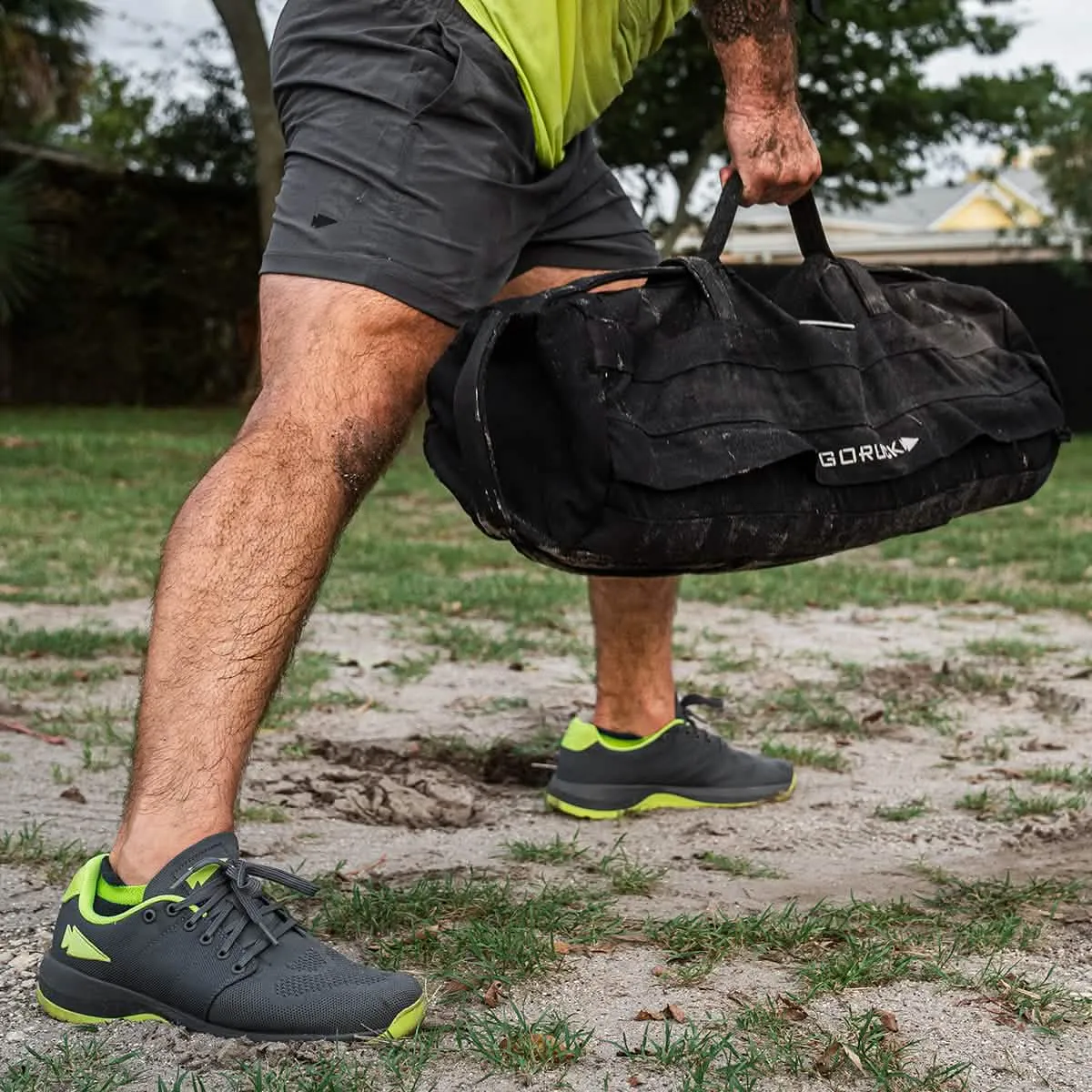 Men's Ballistic Trainers - Wolf Grey   Acid Lime W / Acid Lime Reflective Spearhead