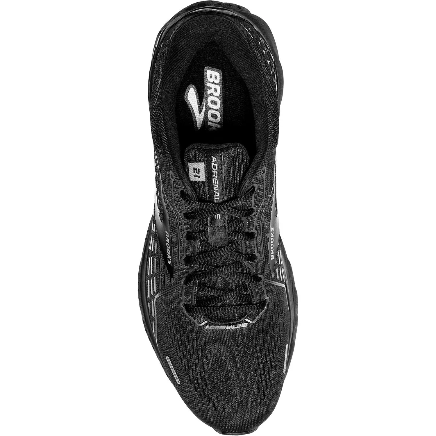 Men's Brooks Adrenaline GTS 21 Black/Black/ Ebony Mesh