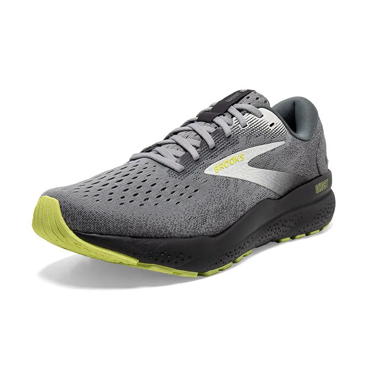 Men's Brooks Ghost 16 WIDE 1104182E040 Color: Primer/Grey/Lime