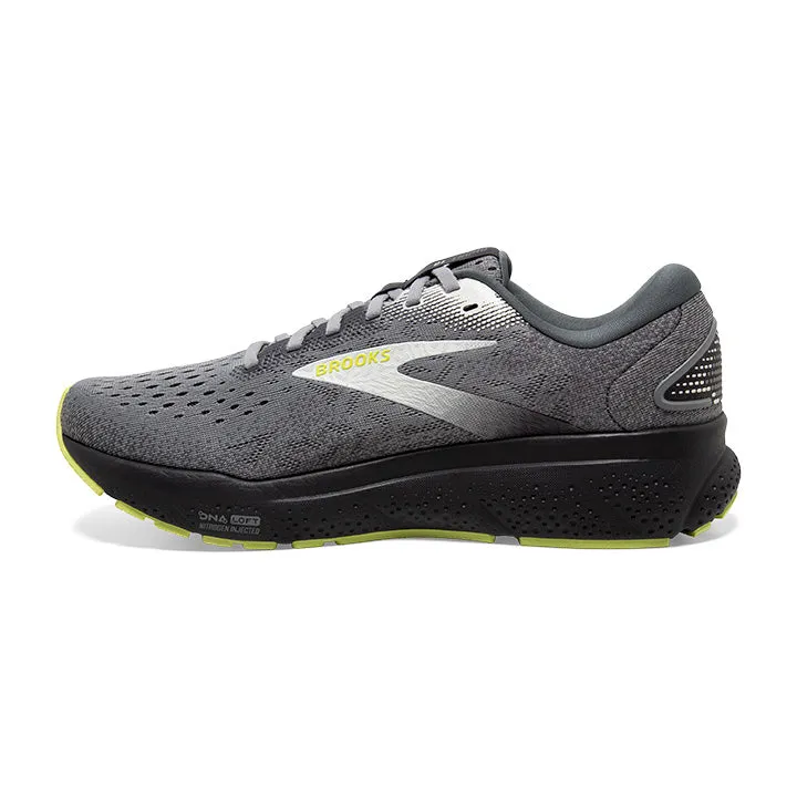 Men's Brooks Ghost 16 WIDE 1104182E040 Color: Primer/Grey/Lime