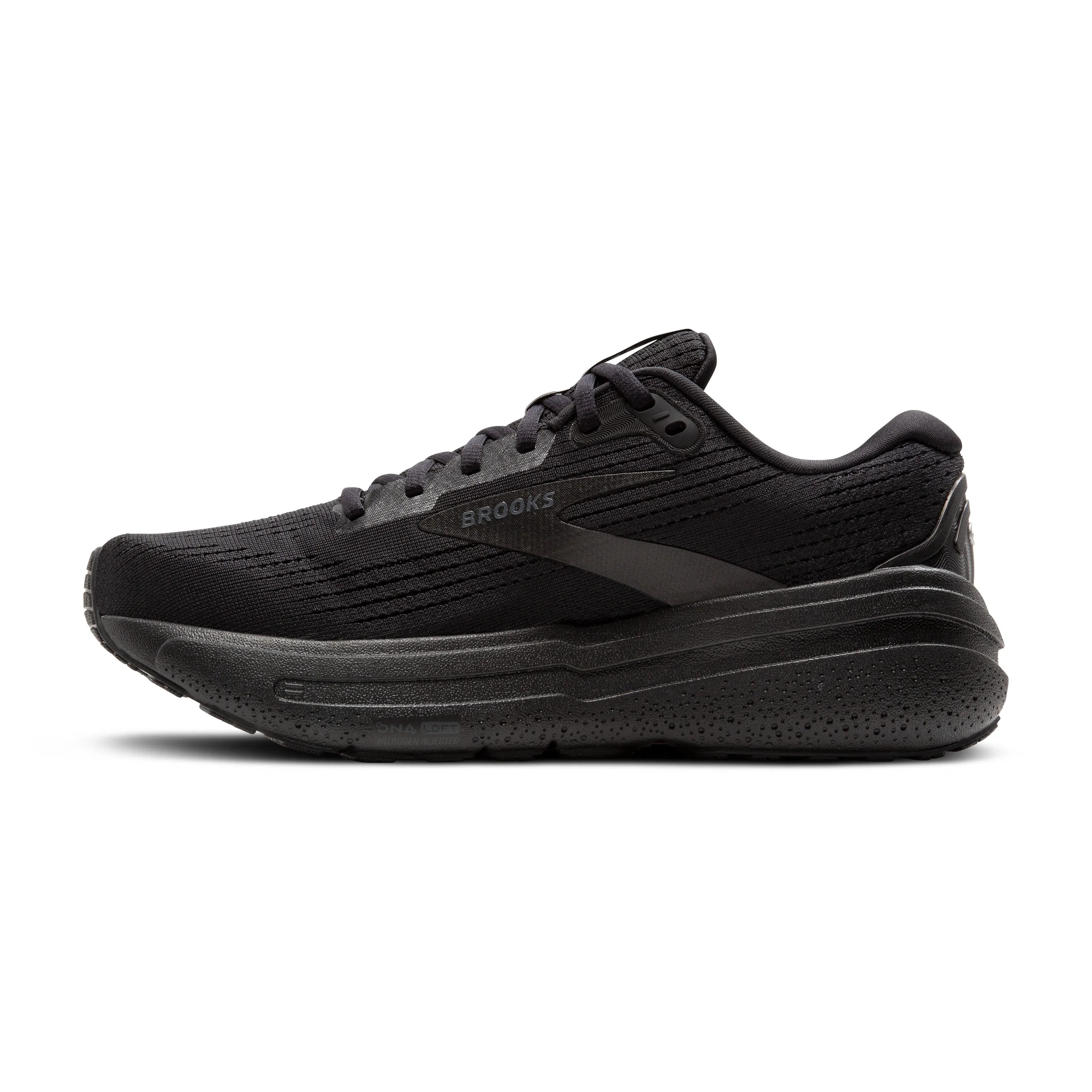 Men's Brooks Ghost Max 2 Color: Black/Black/Ebony (WIDE WIDTH)