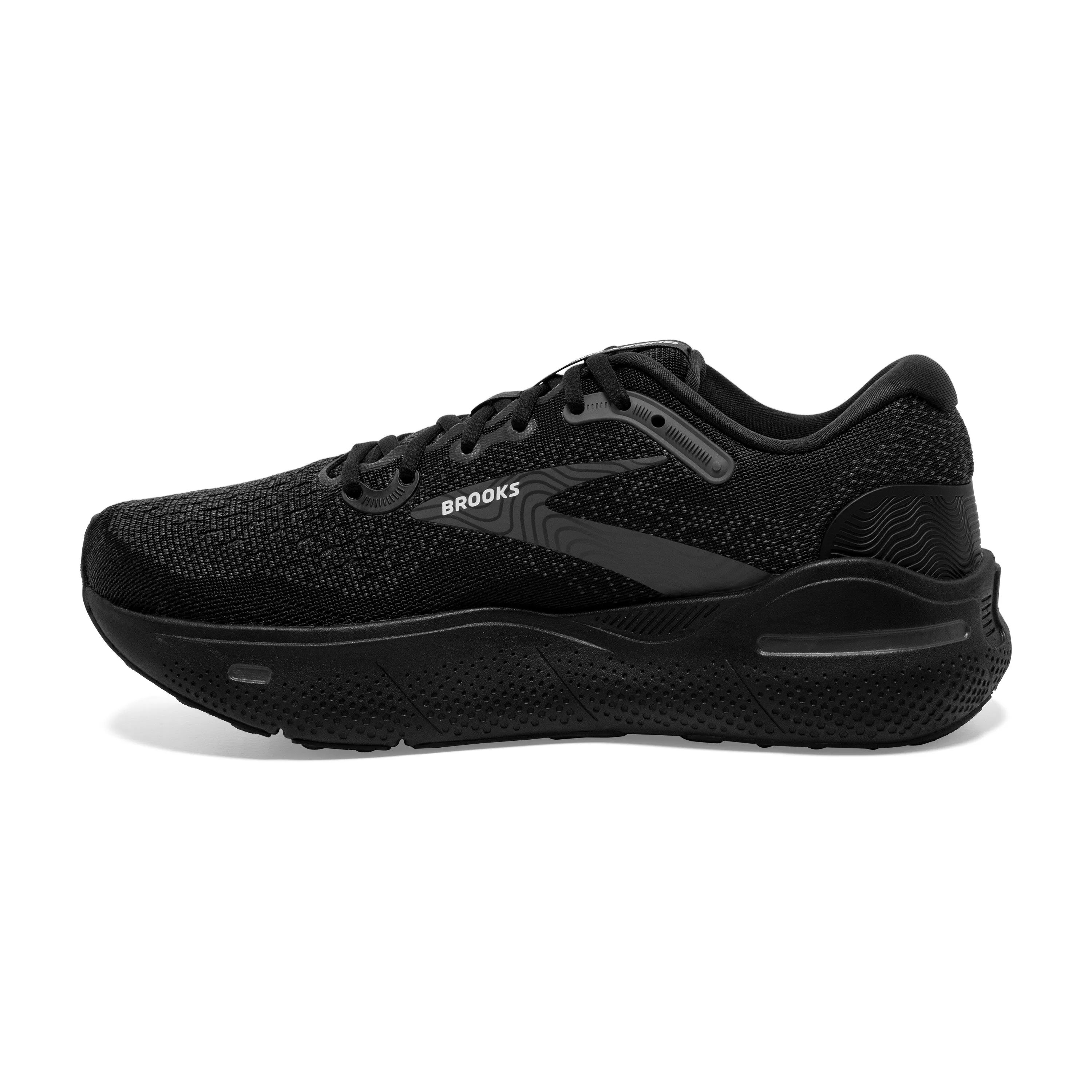 Men's Brooks Ghost Max Color: Black/ Black/ Ebony