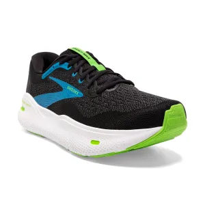 Men's Brooks Ghost Max Color: Black/Atomic Blue/Jasmine