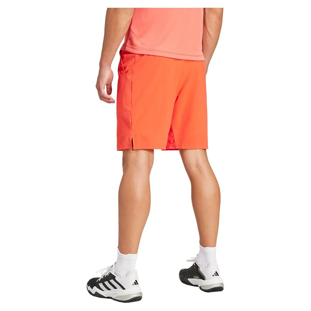 Men's Ergo 9 Inch Tennis Short Bright Red