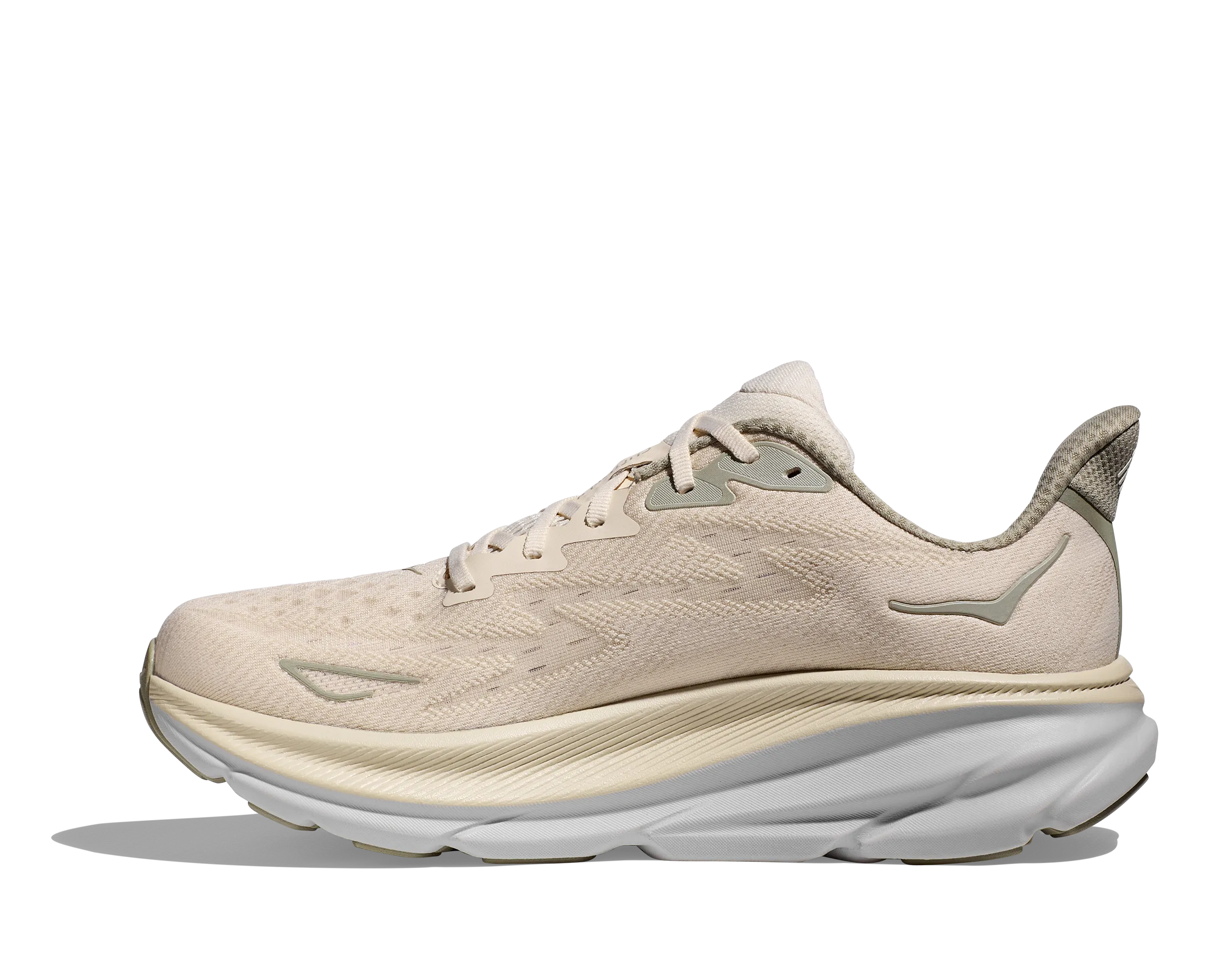 Men's Hoka Clifton 9 Wide 1132210OKB Color: Oat Milk/Barley