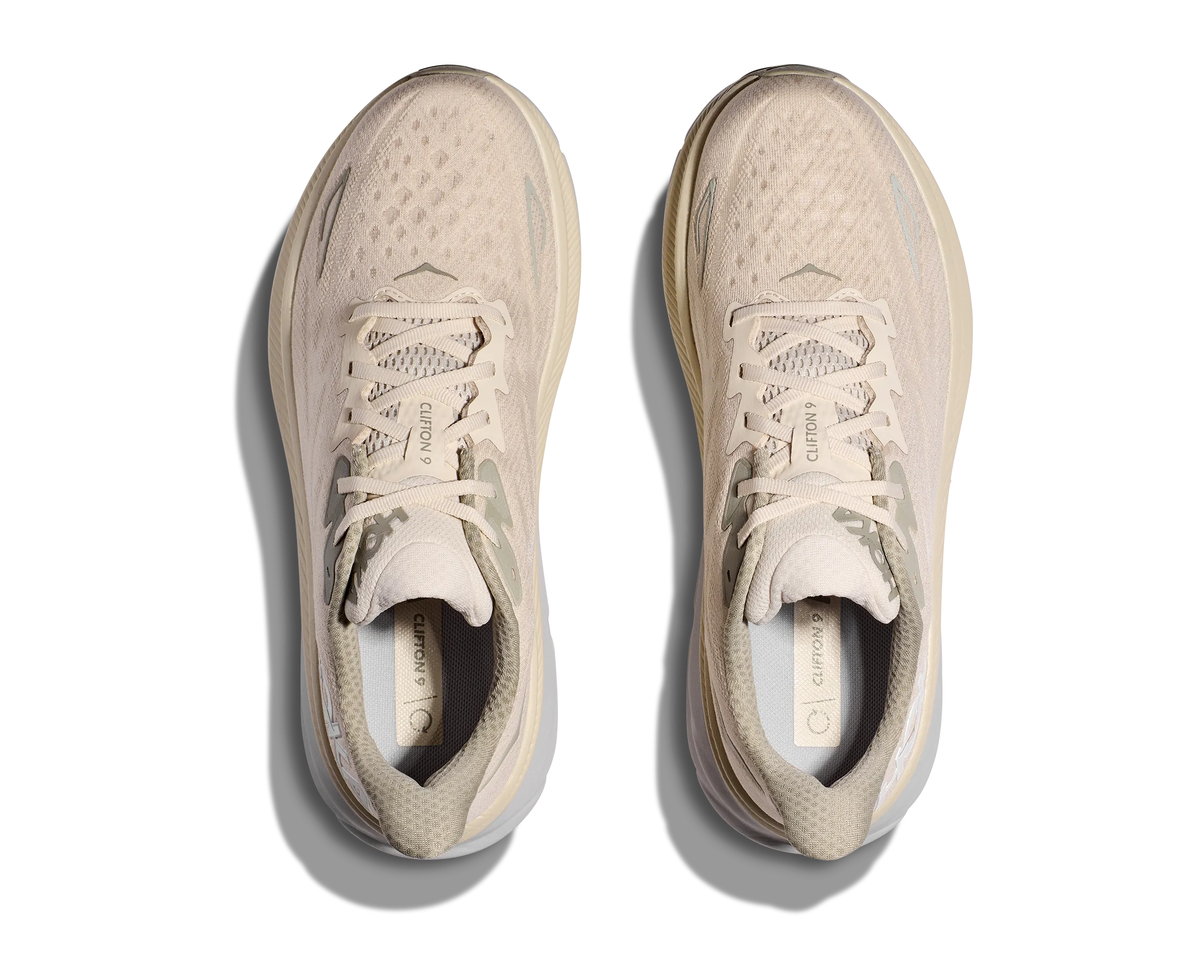 Men's Hoka Clifton 9 Wide 1132210OKB Color: Oat Milk/Barley