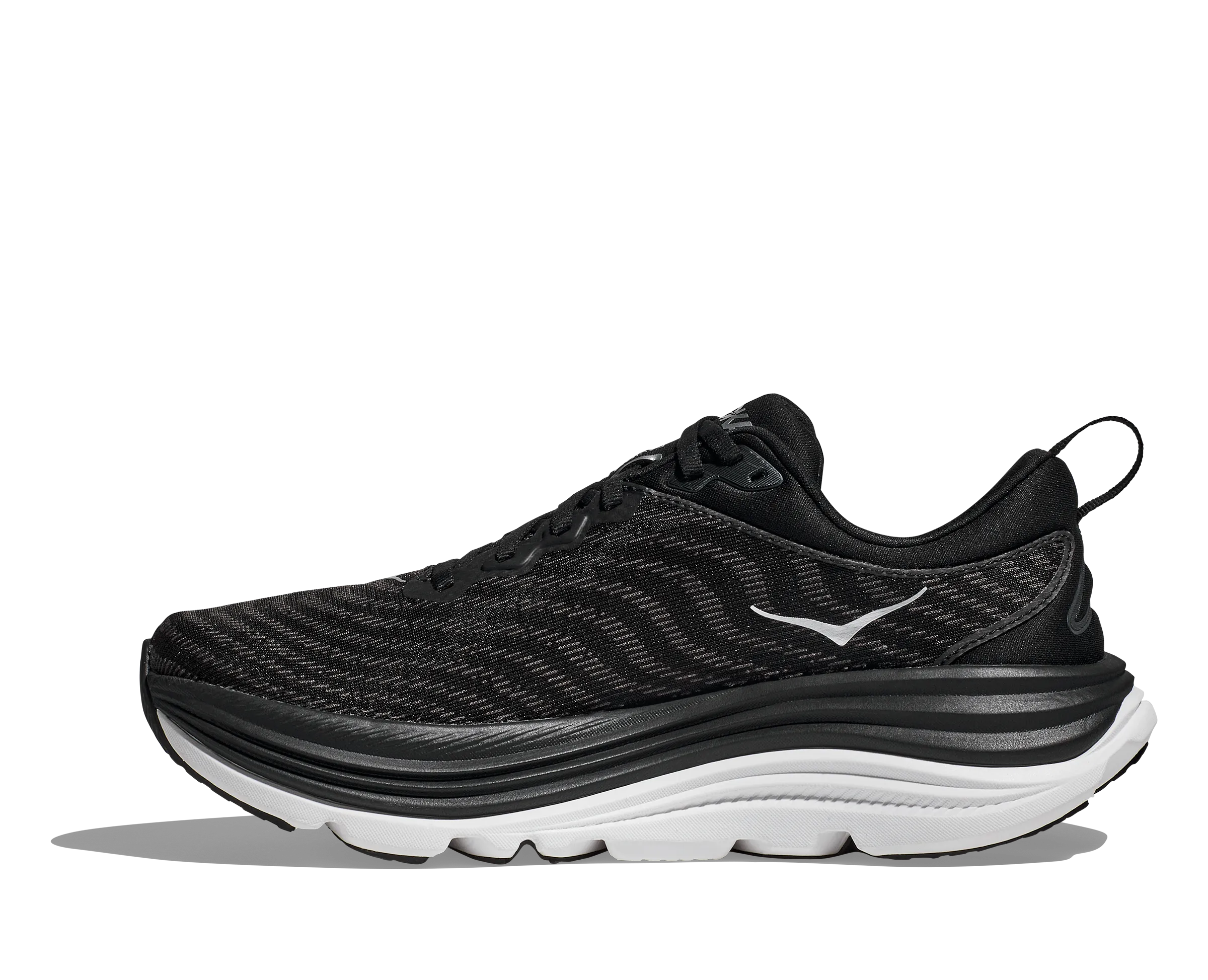 Men's Hoka Gaviota 5 Color: Black / White (WIDE WIDTH)