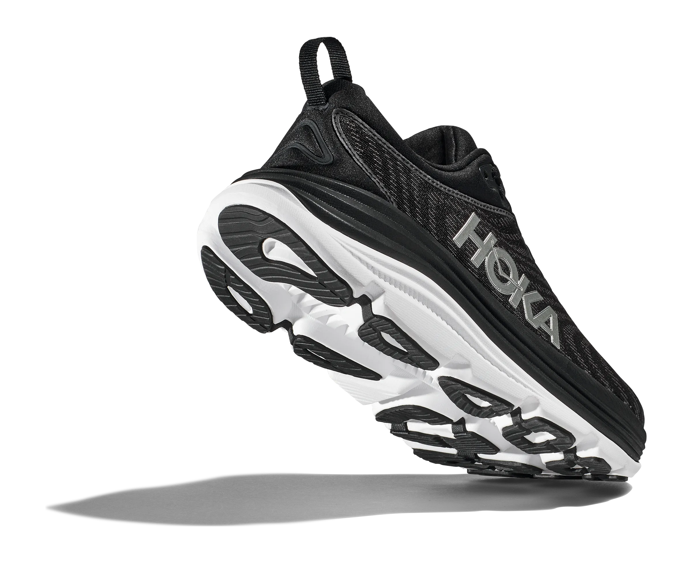 Men's Hoka Gaviota 5 Color: Black / White (WIDE WIDTH)