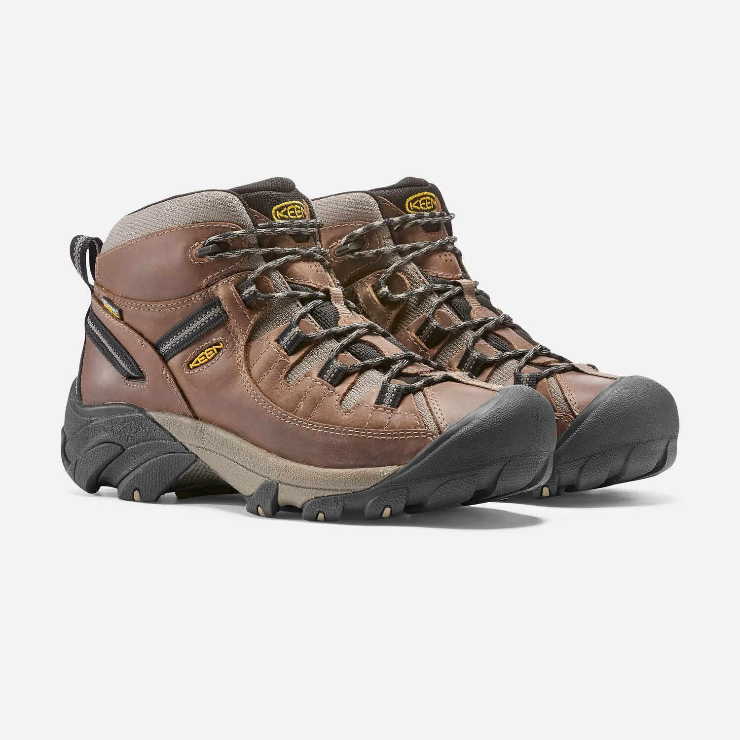 Men's Keen Targhee II Waterproof Mid Color: Shitake/ Brindle (WIDE WIDTH)