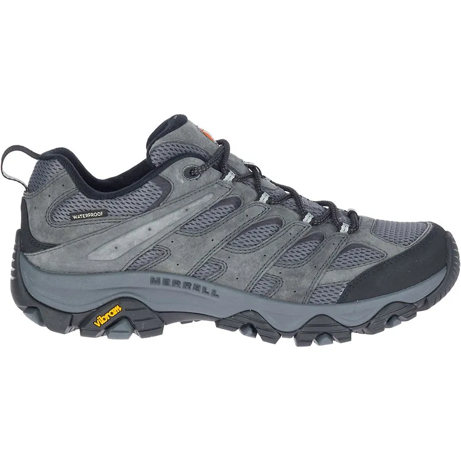 Merrell Men's Moab 3 Waterproof Granite Wide J035855W