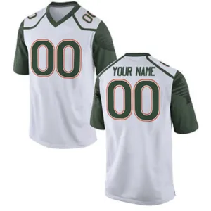 Miami Hurricanes Customizable College Football Jersey