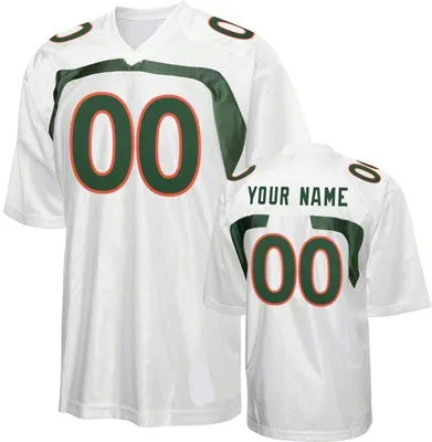 Miami Hurricanes Customizable College Football Jersey