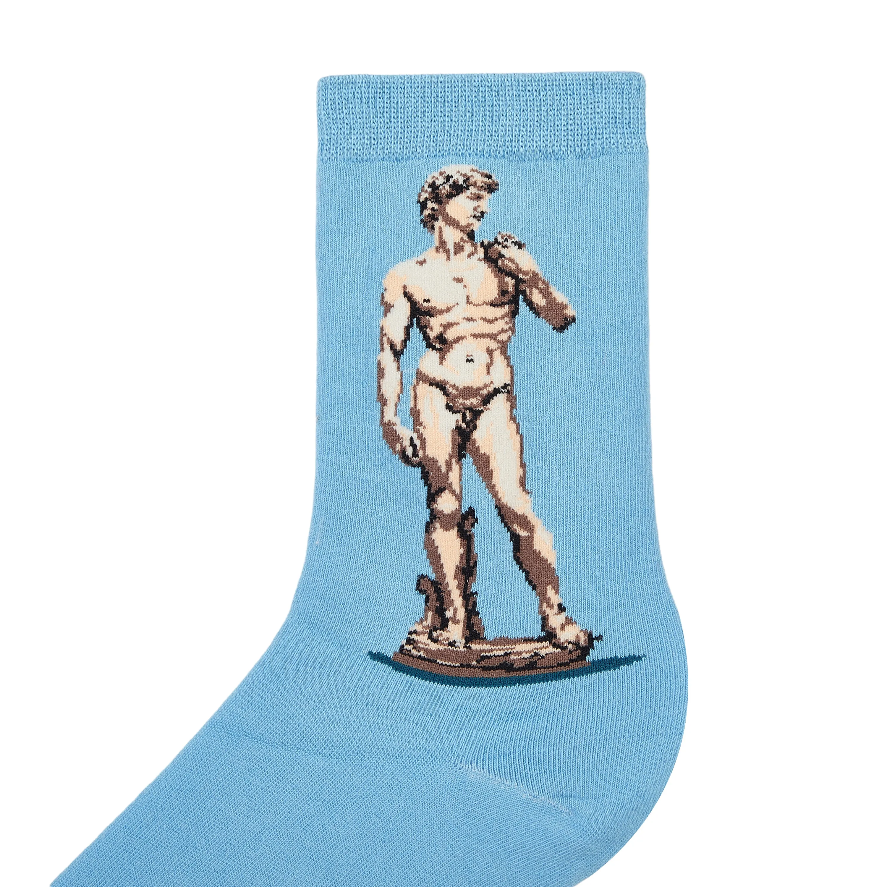 Michaelangelo's David Printed Quarter Length Socks