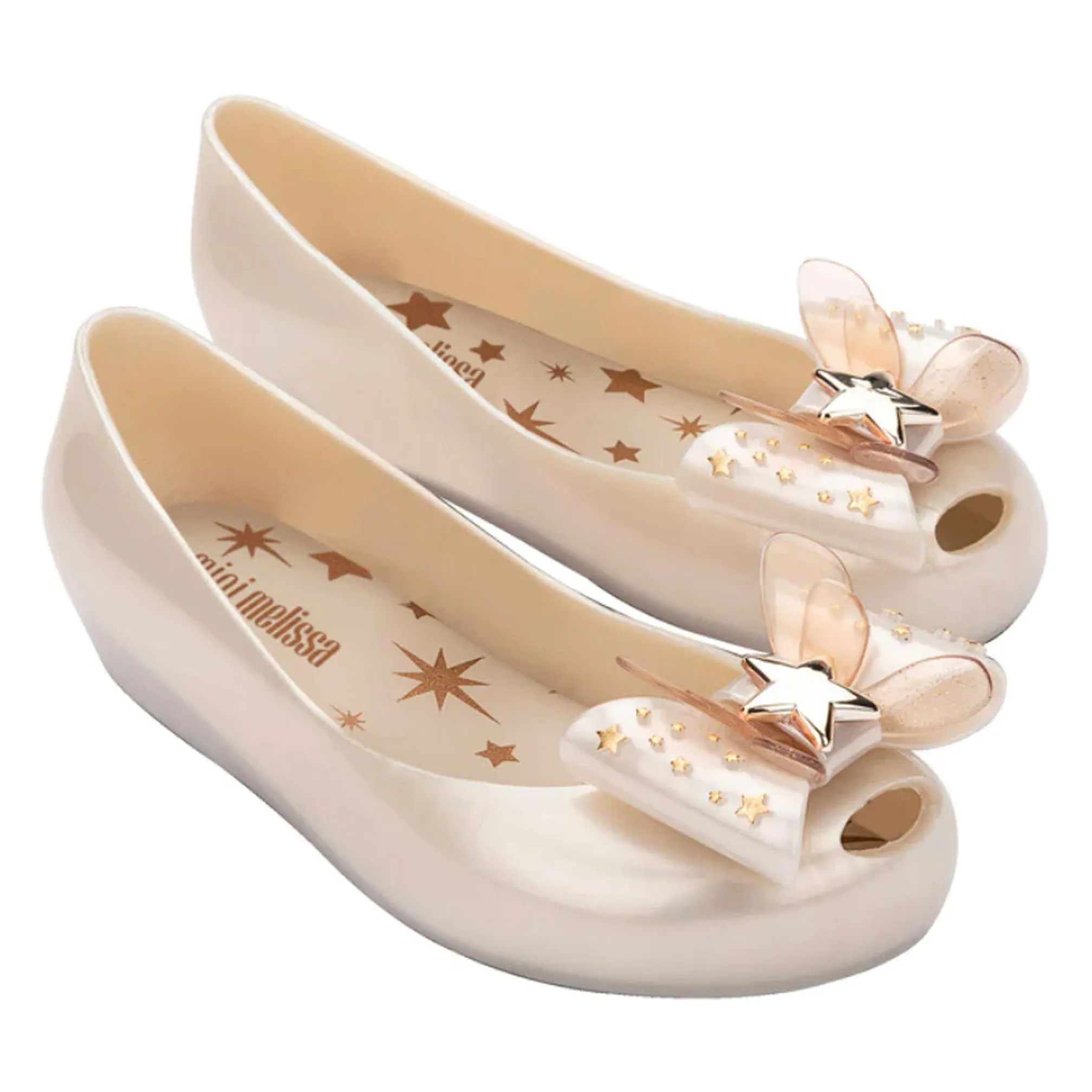 Mini Melissa Ultragirl Star II White Metallic