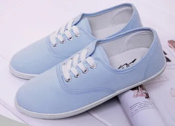 New 2017 women canvas shoes breathable fashion brand women flat shoes woman white shoes plus size 35-42