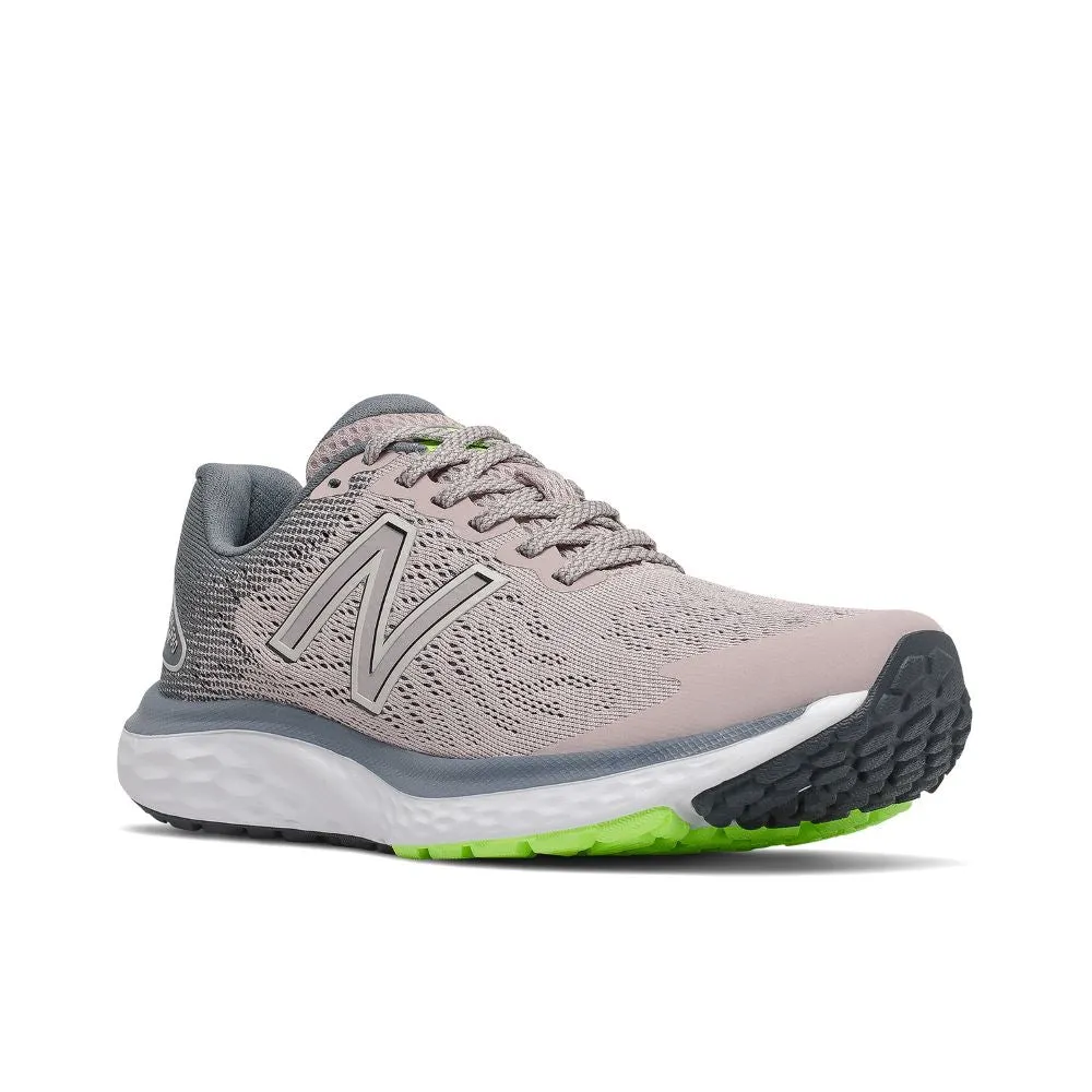 'New Balance' Women's Fresh Foam 680v7 - Logwood w/Ocean Grey & Bleached Lime Glo