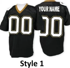 New Orleans Saints Customizable Pro Style Football Jersey