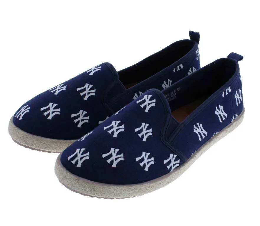 New York Yankees MLB Womens Canvas Espadrille Shoes