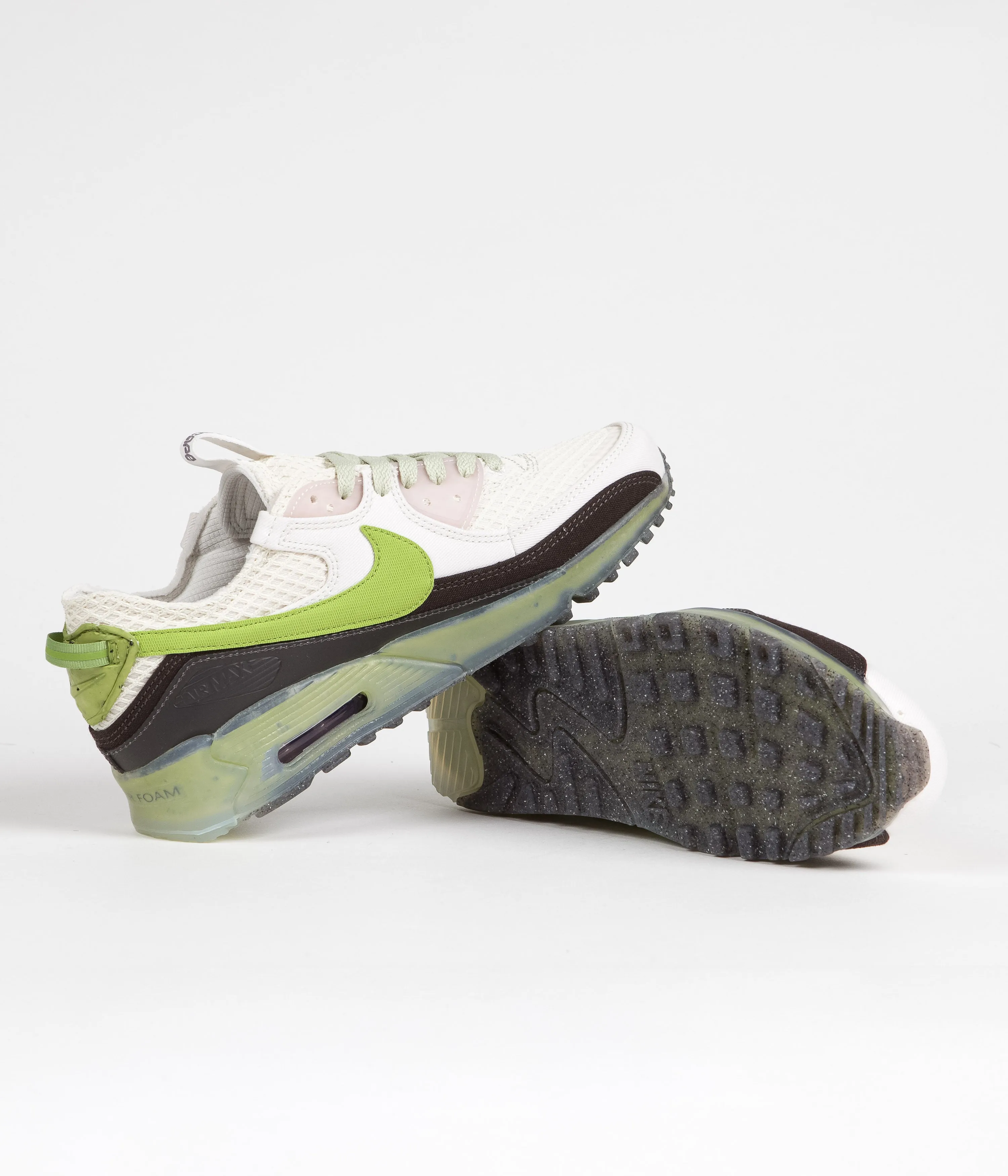 Nike Air Max Terrascape 90 Shoes - Phantom / Vivid Green - Olive Aura