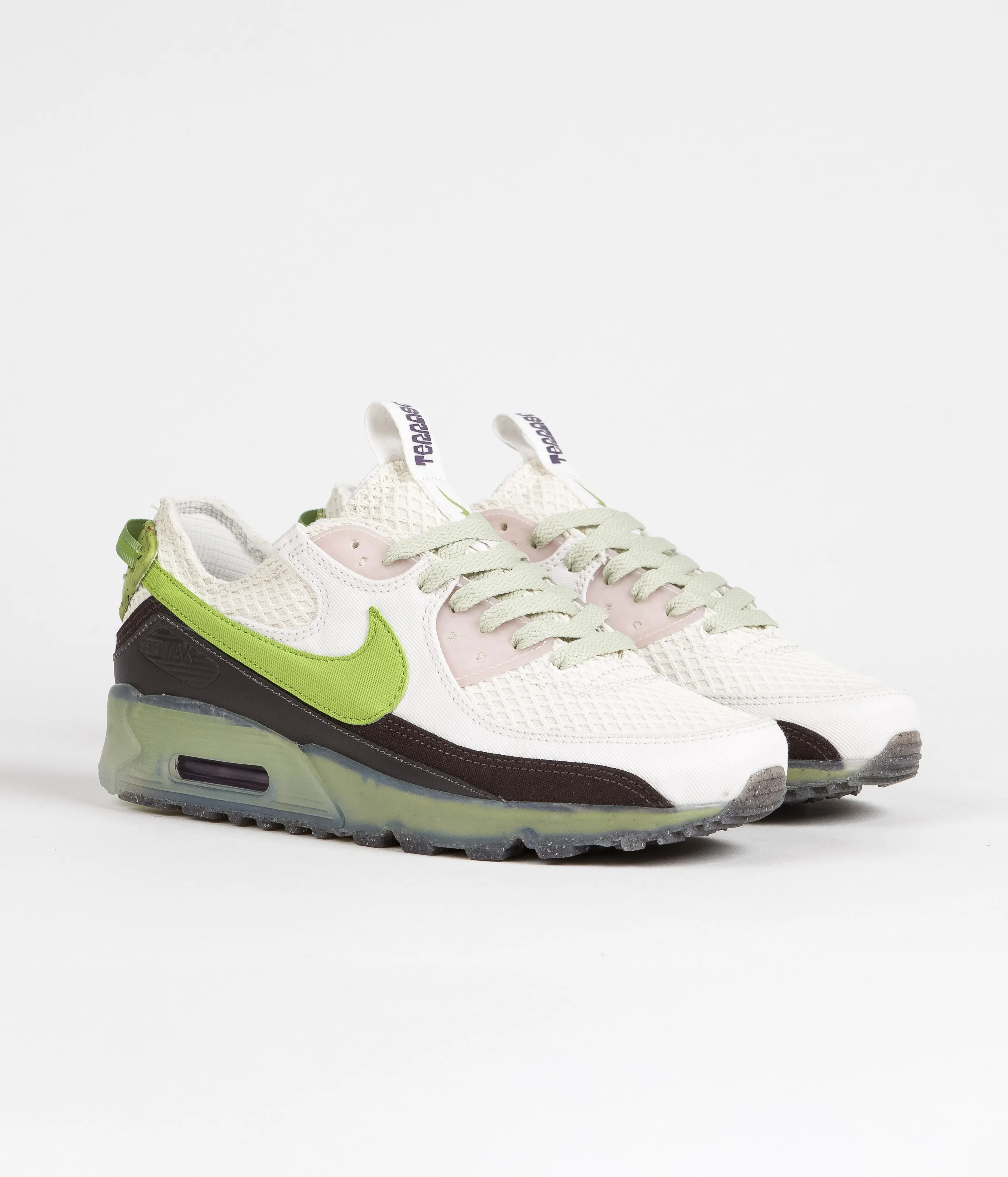 Nike Air Max Terrascape 90 Shoes - Phantom / Vivid Green - Olive Aura