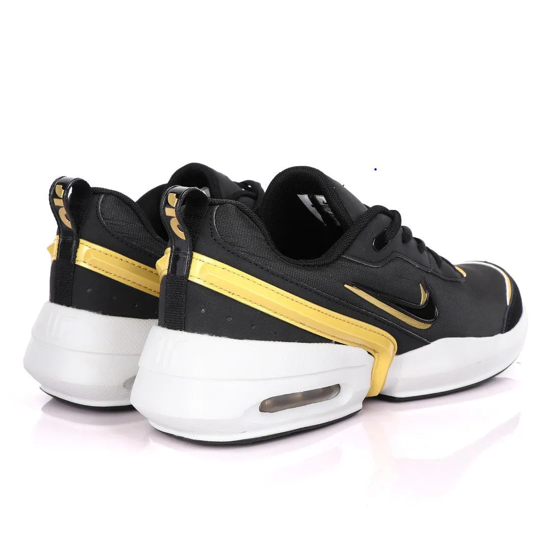 NK Max Tavas Se Black With Classic Gold Design Sneakers