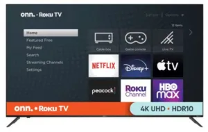 ONN. 75" Class 4K UHD (2160P) LED Frameless Roku Smart TV (100044717)