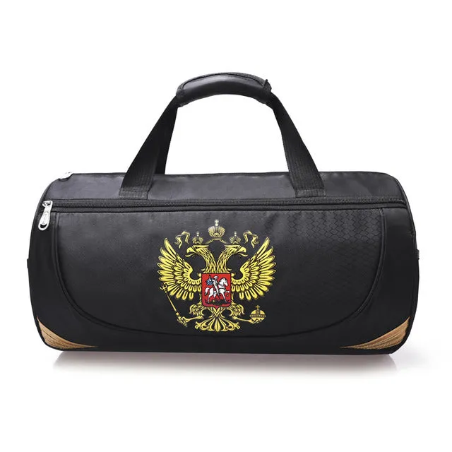 Outdoor Travel  Sport Bag With Russia Emblem