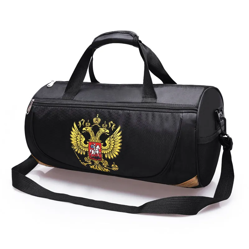 Outdoor Travel  Sport Bag With Russia Emblem