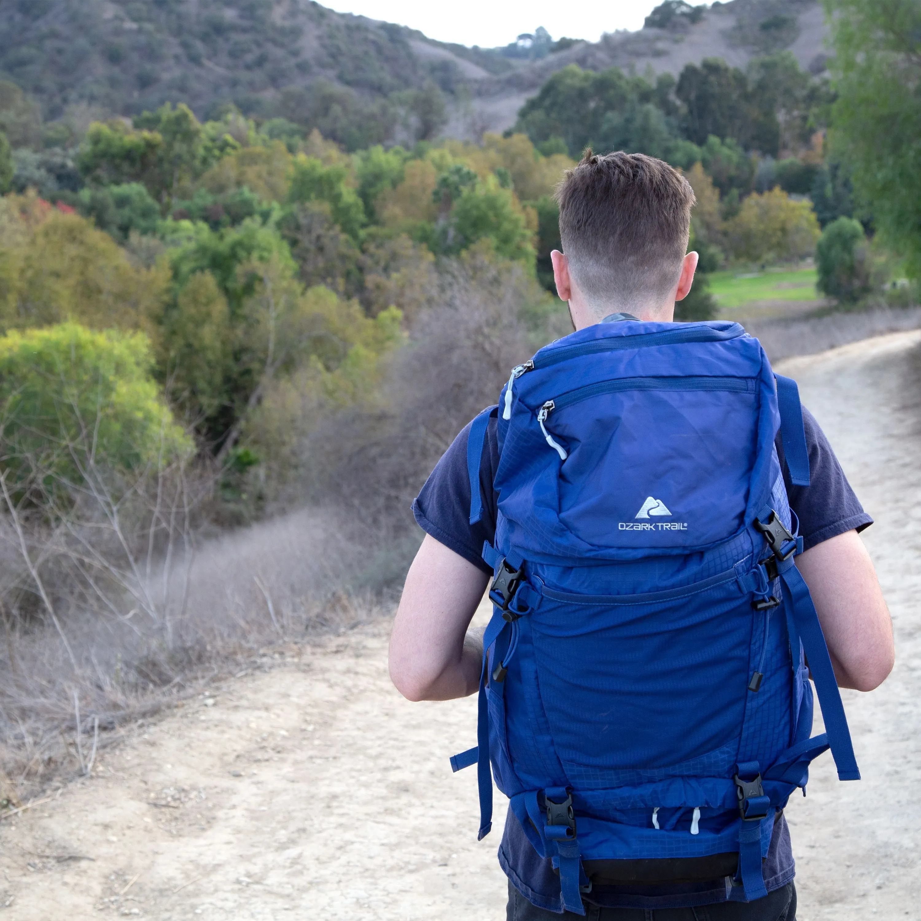 Ozark Trail Himont 50L Backpacking Backpack, Blue