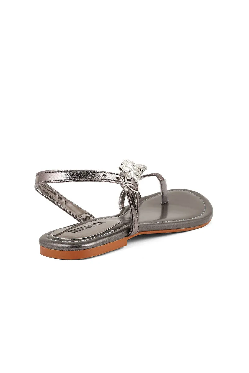 Party Wear Sandal I23670-Grey