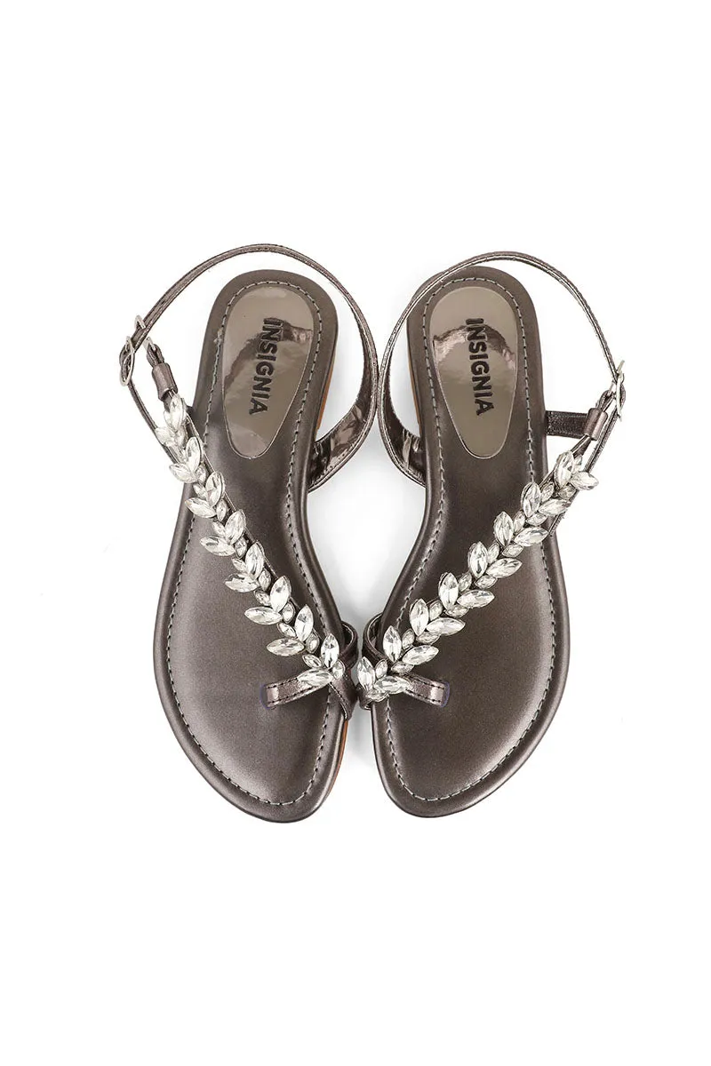 Party Wear Sandal I23670-Grey