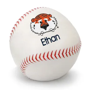 Personalized Auburn Tigers Aubie Plush Baseball