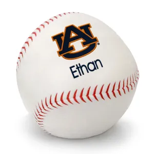 Personalized Auburn Tigers Plush Baseball