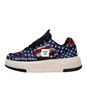 Personalized Corporate Gifts, personalised gift business ideas Personalized Patriotic Sneakers, America Flag Shoes,American Pride Shoes Gift, MLB-23020061