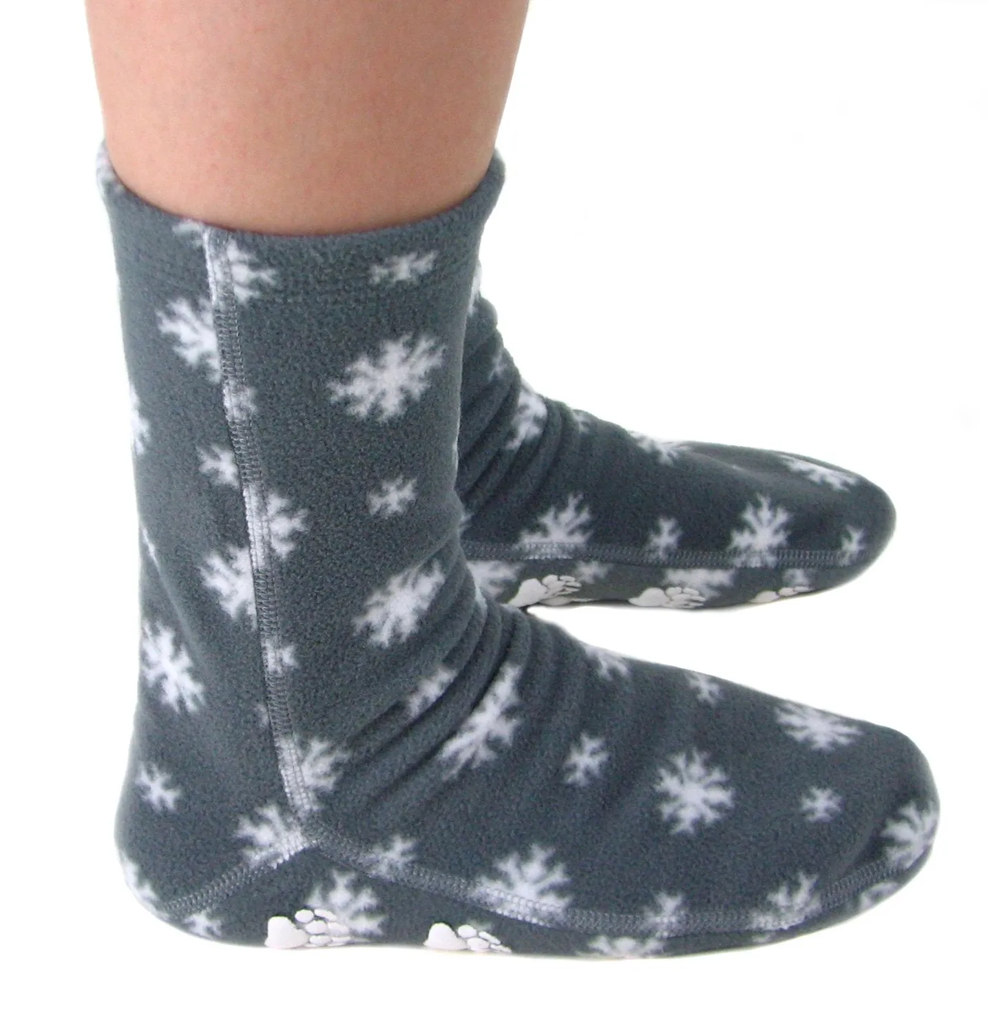 Polar Feet Adult Fleece Socks - Snow