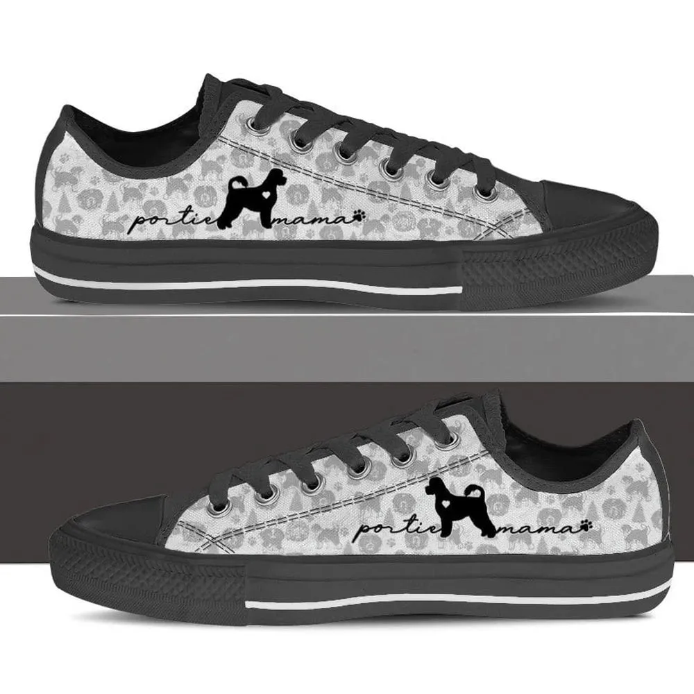 Portuguese Water Dog Low Top Shoes - Dog Walking Shoes Men Women, Dog Printed Shoes, Canvas Shoes For Men, Women