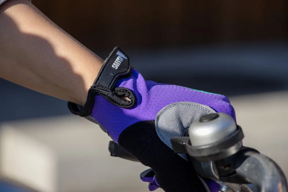 Purple Cycling/MTB Gloves Full Finger for Women or Men