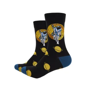 Reach for the Stars Printed Crew Length Socks