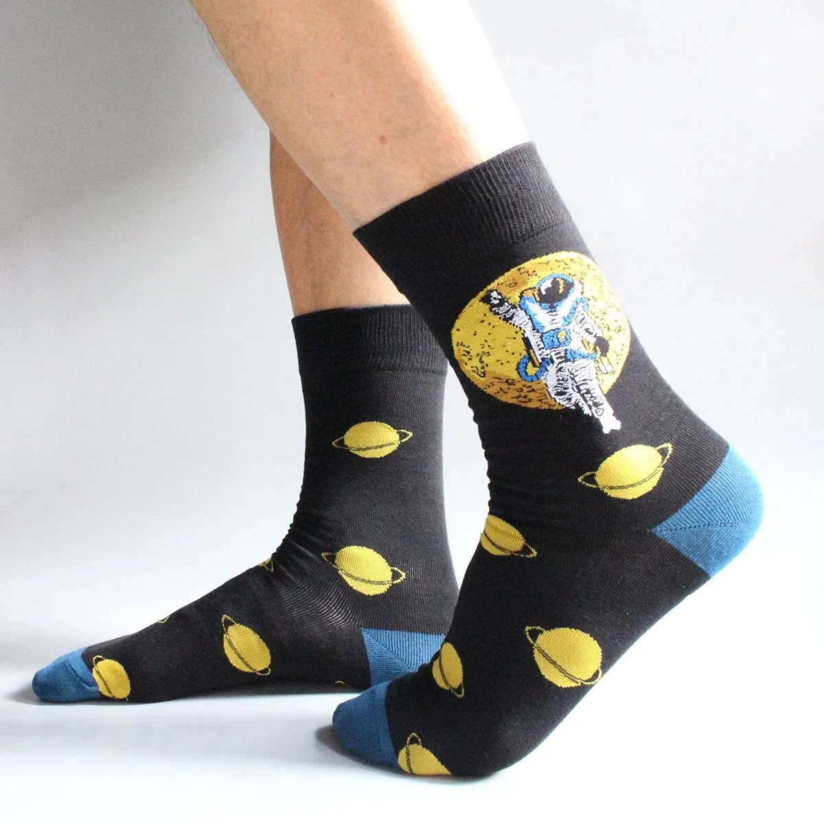 Reach for the Stars Printed Crew Length Socks